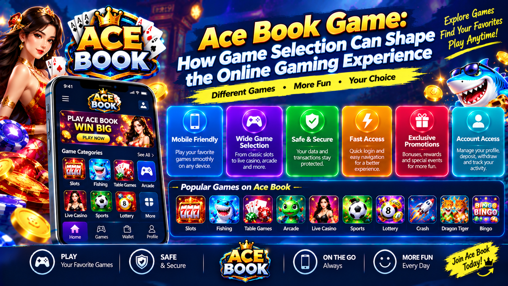 Ace Book Game: How Game Selection Can Shape the Online Gaming Experience